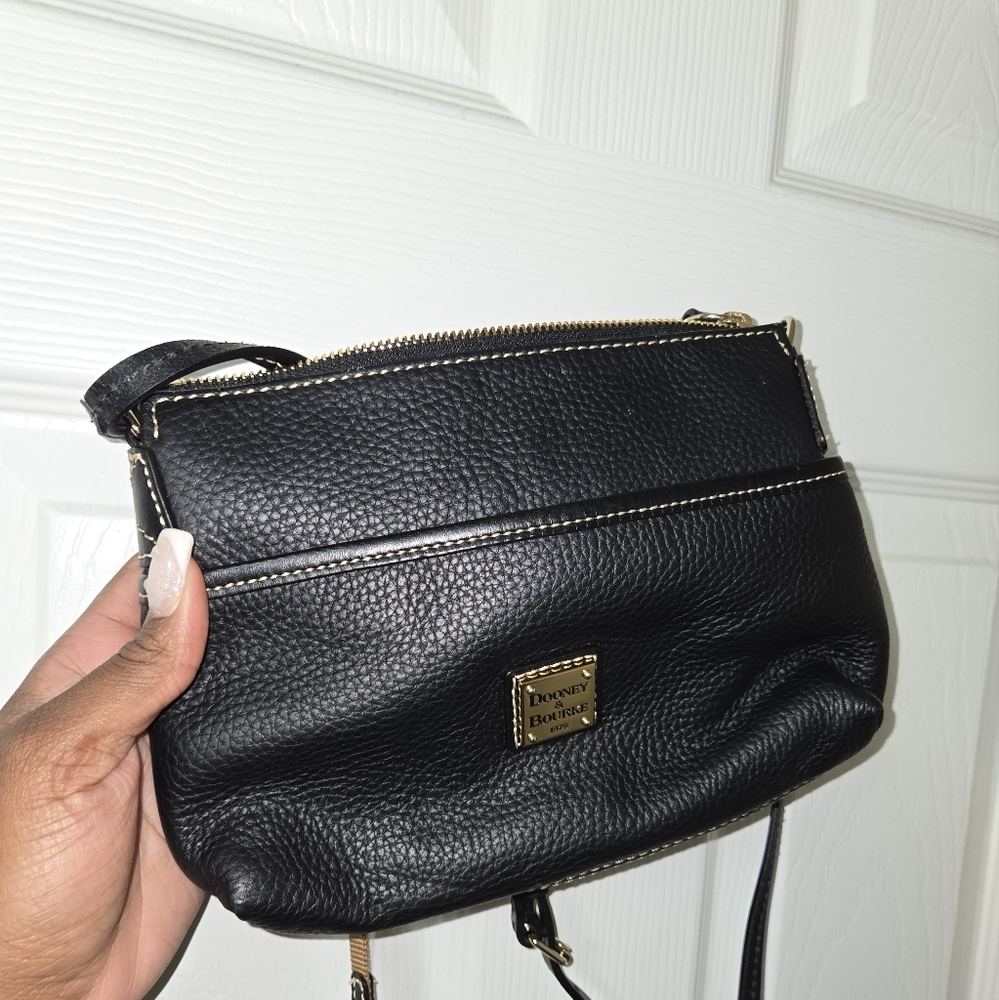 Dooney & Bourke Black Leather Crossbody Bag